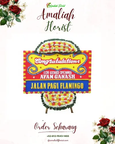 Bunga Papan Congratulation di Taman Kajoe Jakarta Selatan